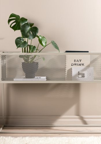 VENTURE DESIGN Netz sidebord, rektangulrt - beige stl (110x30)