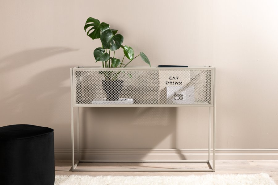 VENTURE DESIGN Netz sidebord, rektangulrt - beige stl (110x30)