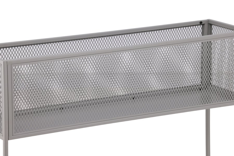 VENTURE DESIGN Netz sidebord, rektangulrt - grtt stl (110x30)