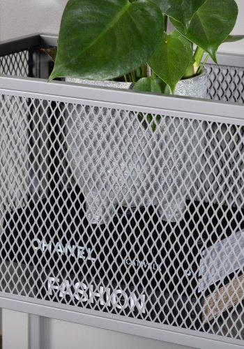 VENTURE DESIGN Netz sidebord, rektangulrt - grtt stl (110x30)