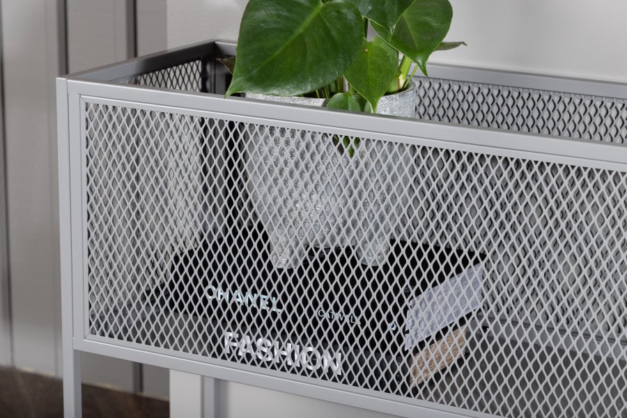 VENTURE DESIGN Netz sidebord, rektangulrt - grtt stl (110x30)