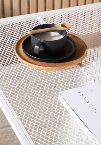 VENTURE DESIGN Netz salongbord, firkantet - hvitt stl (80x80)