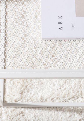 VENTURE DESIGN Netz salongbord, firkantet - hvitt stl (80x80)