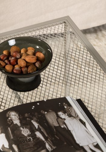 VENTURE DESIGN Netz salongbord, firkantet - beige stl (80x80)