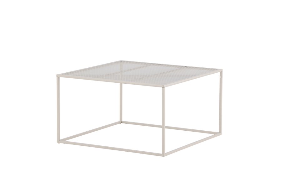 VENTURE DESIGN Netz salongbord, firkantet - beige stl (80x80)