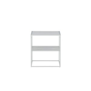 VENTURE DESIGN Netz sidobord, fyrkantigt, w. 1 hylla - vitt stl (55x55)