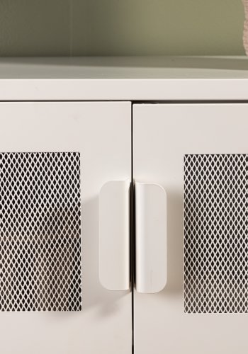 VENTURE DESIGN Nett skab, m. 4 lger og 2 hylder - hvid stl