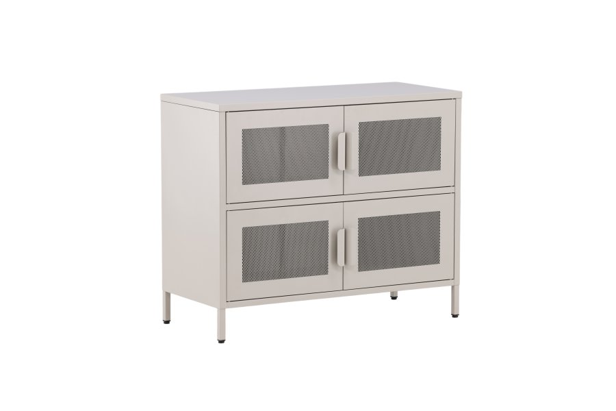VENTURE DESIGN Nett skab, m. 4 lger og 2 hylder - beige stl