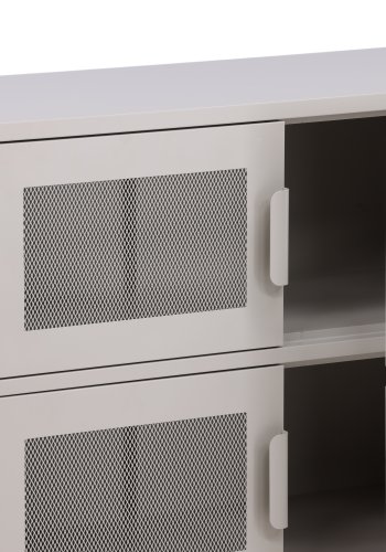 VENTURE DESIGN Nett skab, m. 4 lger og 2 hylder - beige stl