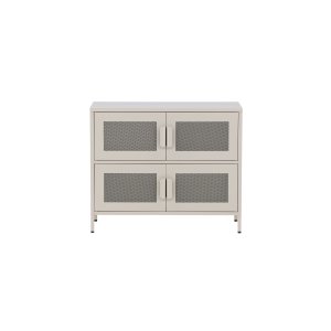 VENTURE DESIGN Nätskp, w. 4 dörrar och 2 hyllor - beige stl