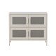 VENTURE DESIGN Nett skab, m. 4 lger og 2 hylder - beige stl
