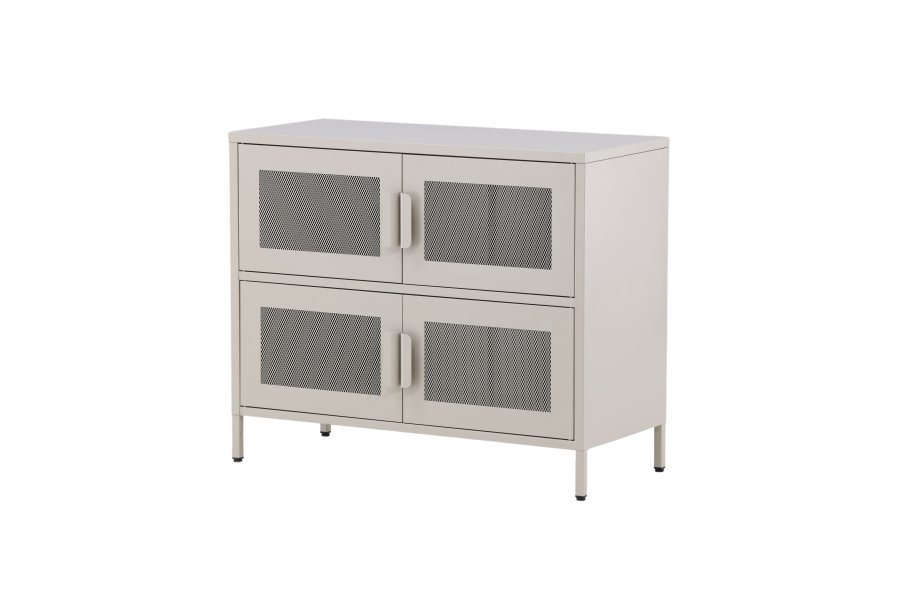 VENTURE DESIGN Nett skab, m. 4 lger og 2 hylder - beige stl