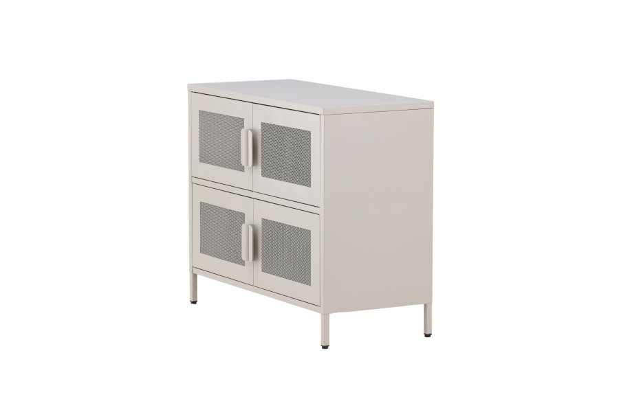 VENTURE DESIGN Nett skab, m. 4 lger og 2 hylder - beige stl