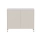 VENTURE DESIGN Nett skab, m. 4 lger og 2 hylder - beige stl