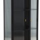 VENTURE DESIGN Garis vitrineskap, m. 2 d�rer og 2 hyller - glass og sort st�l (H:160)