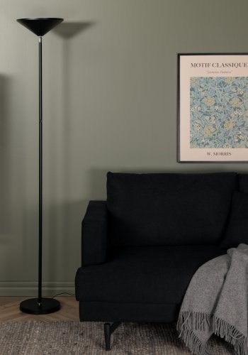 VENTURE DESIGN Corong Stehleuchte - schwarzer Stahl