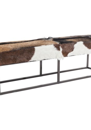 KARE DESIGN Country Life bnk - brunt/hvidt gedeskind og stl 