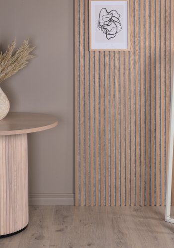 VENTURE DESIGN Avspark gulvlampe - glass og hvitt stl