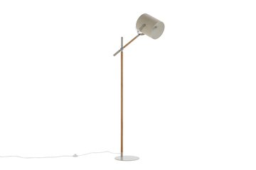 VENTURE DESIGN Dennis gulvlampe - beige lin og beige/naturlig stl
