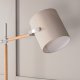 VENTURE DESIGN Dennis gulvlampe - beige lin og beige/naturlig stl