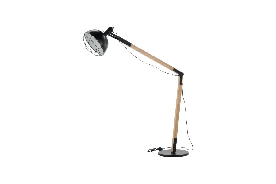 VENTURE DESIGN Kick gulvlampe - naturlig og sort stl