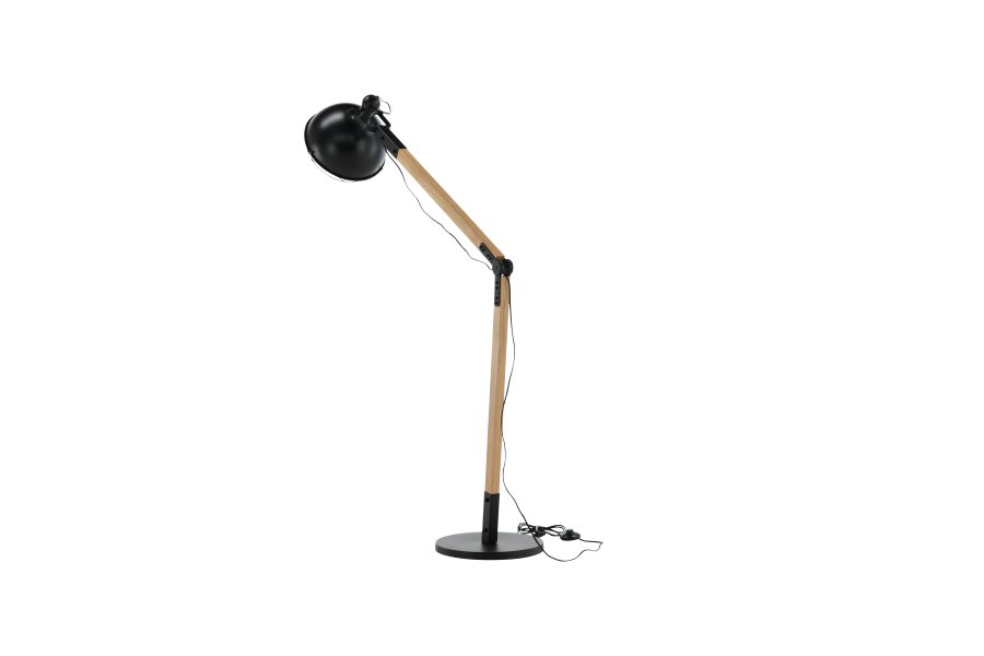 VENTURE DESIGN Kick gulvlampe - naturlig og sort stl