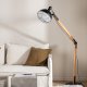 VENTURE DESIGN Kick gulvlampe - naturlig og sort stl
