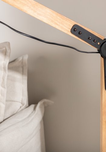 VENTURE DESIGN Kick gulvlampe - naturlig og sort stl