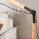 VENTURE DESIGN Kick gulvlampe - naturlig og sort stl