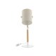 VENTURE DESIGN Dennis bordlampe - beige lin og hvitt/naturlig stl