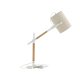 VENTURE DESIGN Dennis bordlampe - beige lin og hvitt/naturlig stl