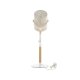 VENTURE DESIGN Dennis bordlampe - beige lin og hvitt/naturlig stl
