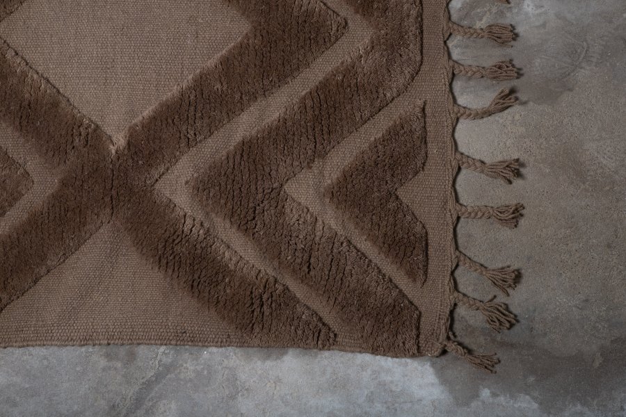 VIND COLLECTION Dahliaull-teppe, rektangulrt - brun nougatull (400x300)