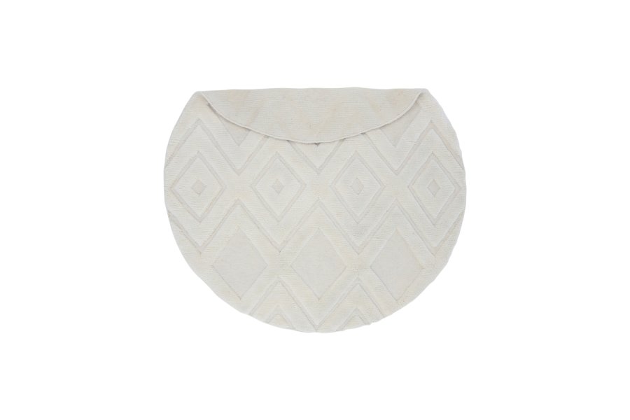 VIND COLLECTION Dahliawool teppe, rundt - hvit ull (200)