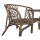 VENTURE DESIGN Wera loungest, m. 2 havestole og 1 havebord - offwhite hynder, glas og brun rattan