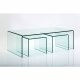 KARE DESIGN Clear Club salongbord - glass (3/sett)