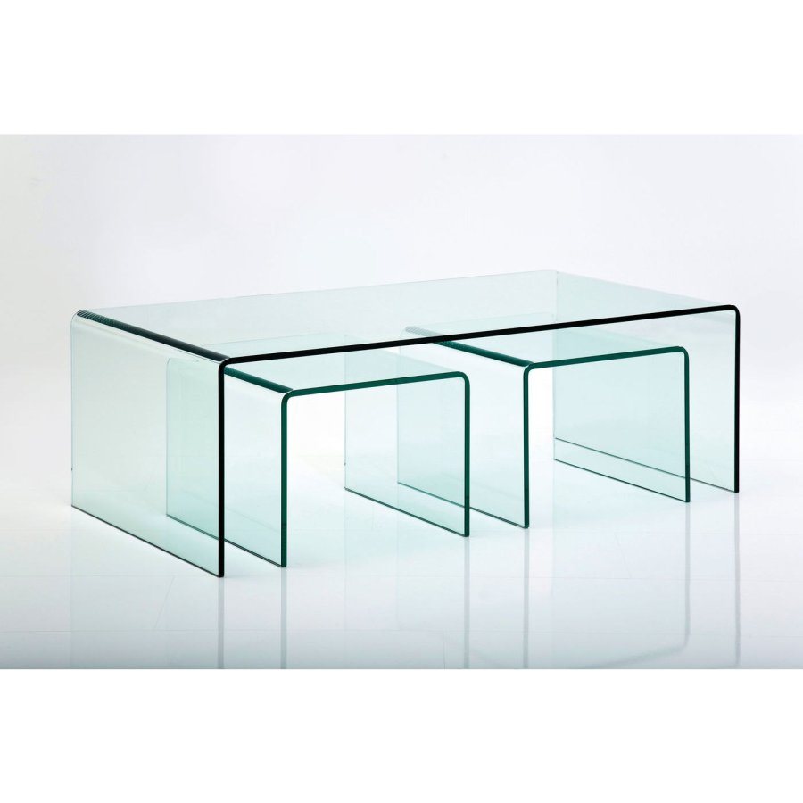 KARE DESIGN Clear Club salongbord - glass (3/sett)