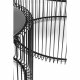 KARE DESIGN Wire Black sofabord - klart glas/sort stl, rundt (2/st)