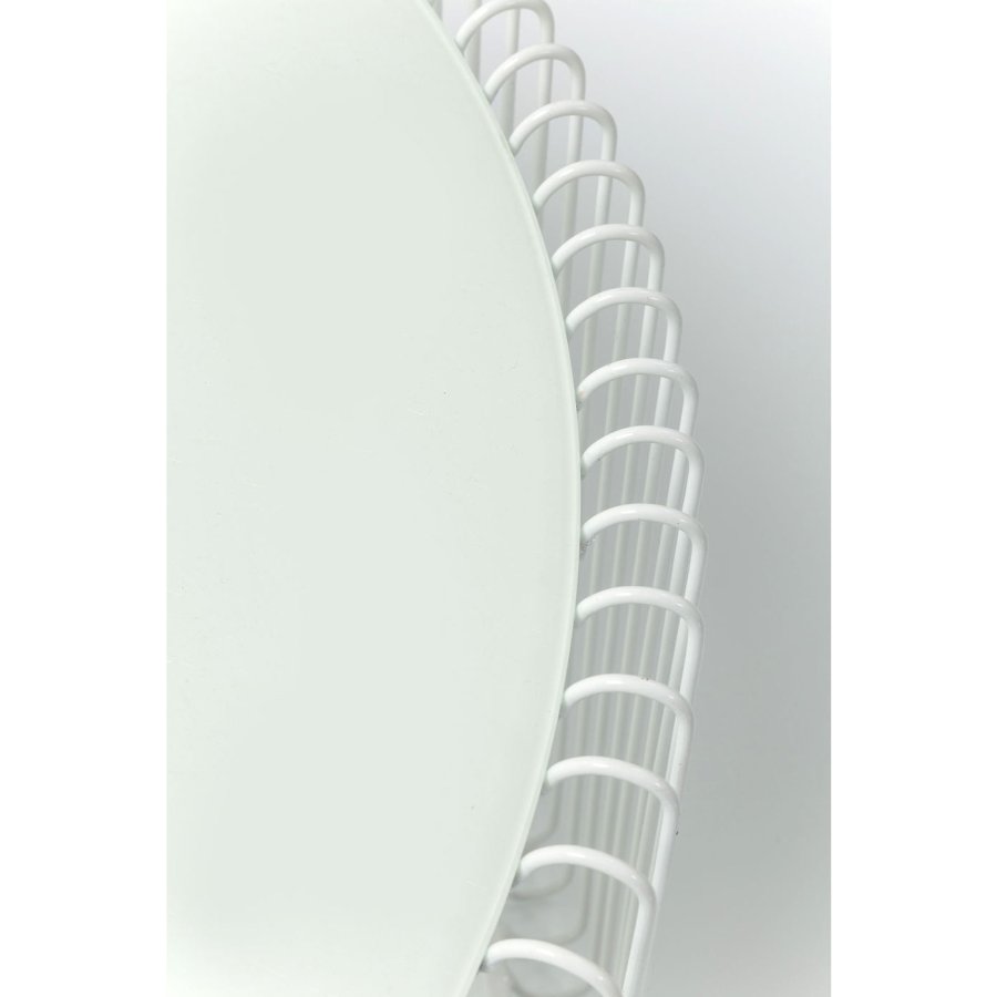 KARE DESIGN Wire White sofabord - hvidt glas/stl, rundt (2/st)