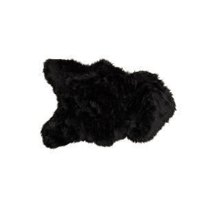 VENTURE DESIGN Katy skind, rektangulr - sort akryl falsk pels (60x90)