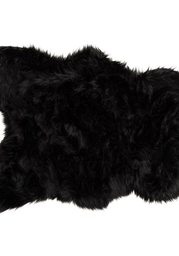 VENTURE DESIGN Katy Teppe Katy Polyester Fake Fur - 60*90- -Rektangulr-Sort