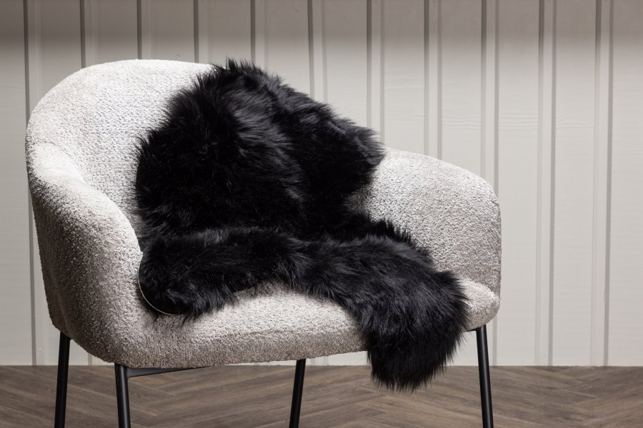 VENTURE DESIGN Katy Teppe Katy Polyester Fake Fur - 60*90- -Rektangulr-Sort