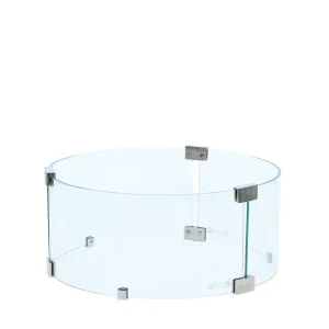 COSI FIRES Cosi rund glaskant L skyddsglas - klart glas (21x52,5)