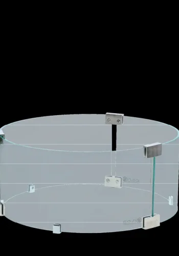 COSI FIRES Cosi Round Glass Edge L Schutzglas - Klarglas (21x52,5)