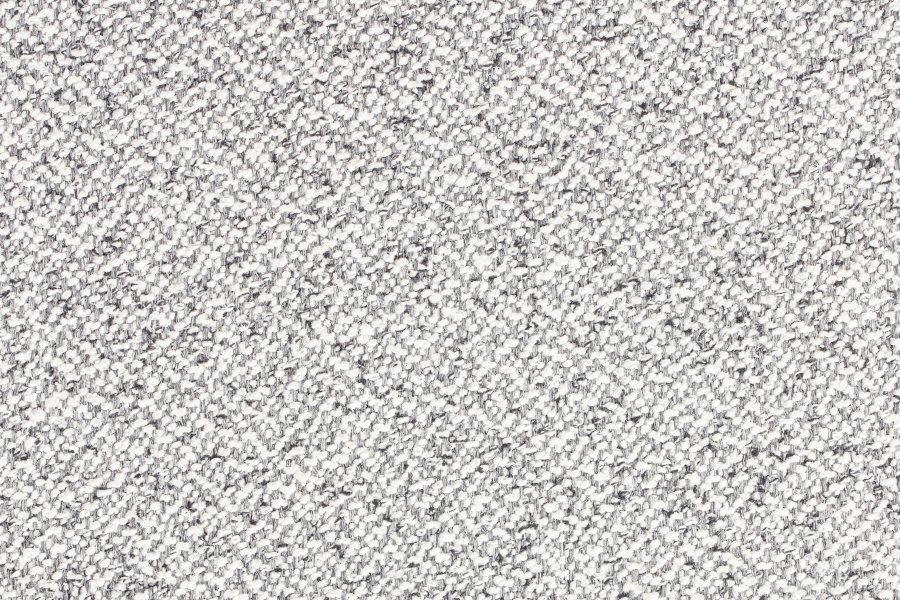 WHITE LABEL LIVING Milou benk, m. 1 hylle - grtt stoff og metall (90x35)