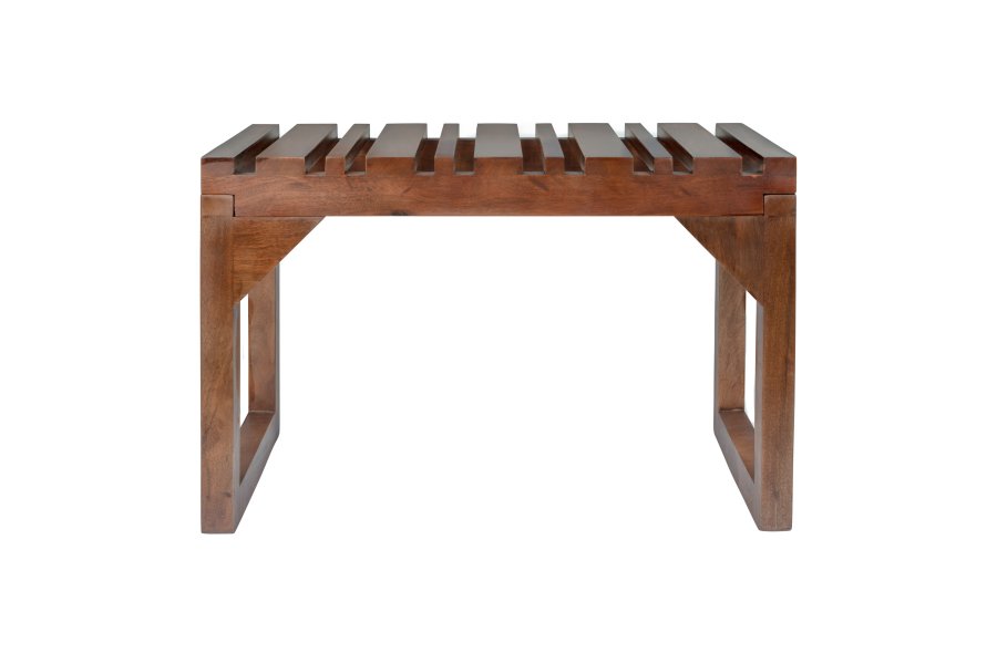 DUTCHBONE Jakub Bank, rechteckig - walnussfarbenes Mangoholz (70x40)