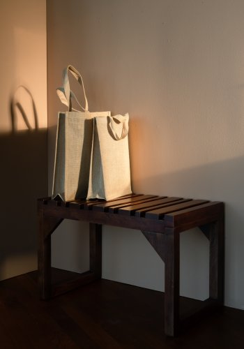 DUTCHBONE Jakub Bank, rechteckig - walnussfarbenes Mangoholz (70x40)