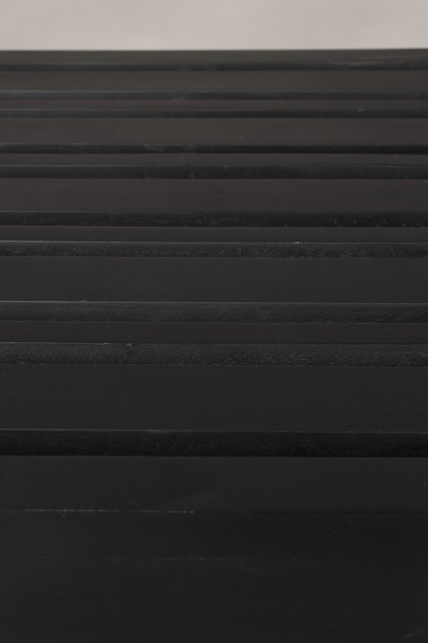 DUTCHBONE Jakub Bank, rechteckig – schwarzes Mangoholz (70x40)