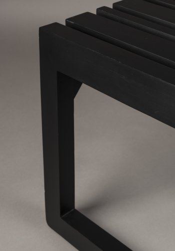 DUTCHBONE Jakub Bank, rechteckig – schwarzes Mangoholz (70x40)