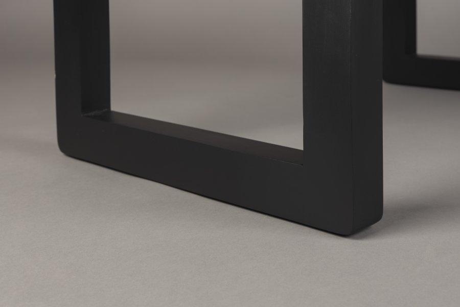 DUTCHBONE Jakub Bank, rechteckig – schwarzes Mangoholz (70x40)